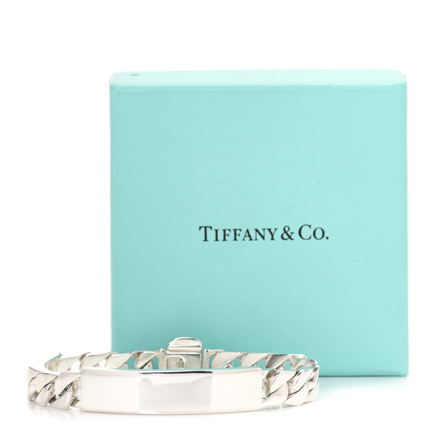 Sterling Silver Curb Link ID Bracelet