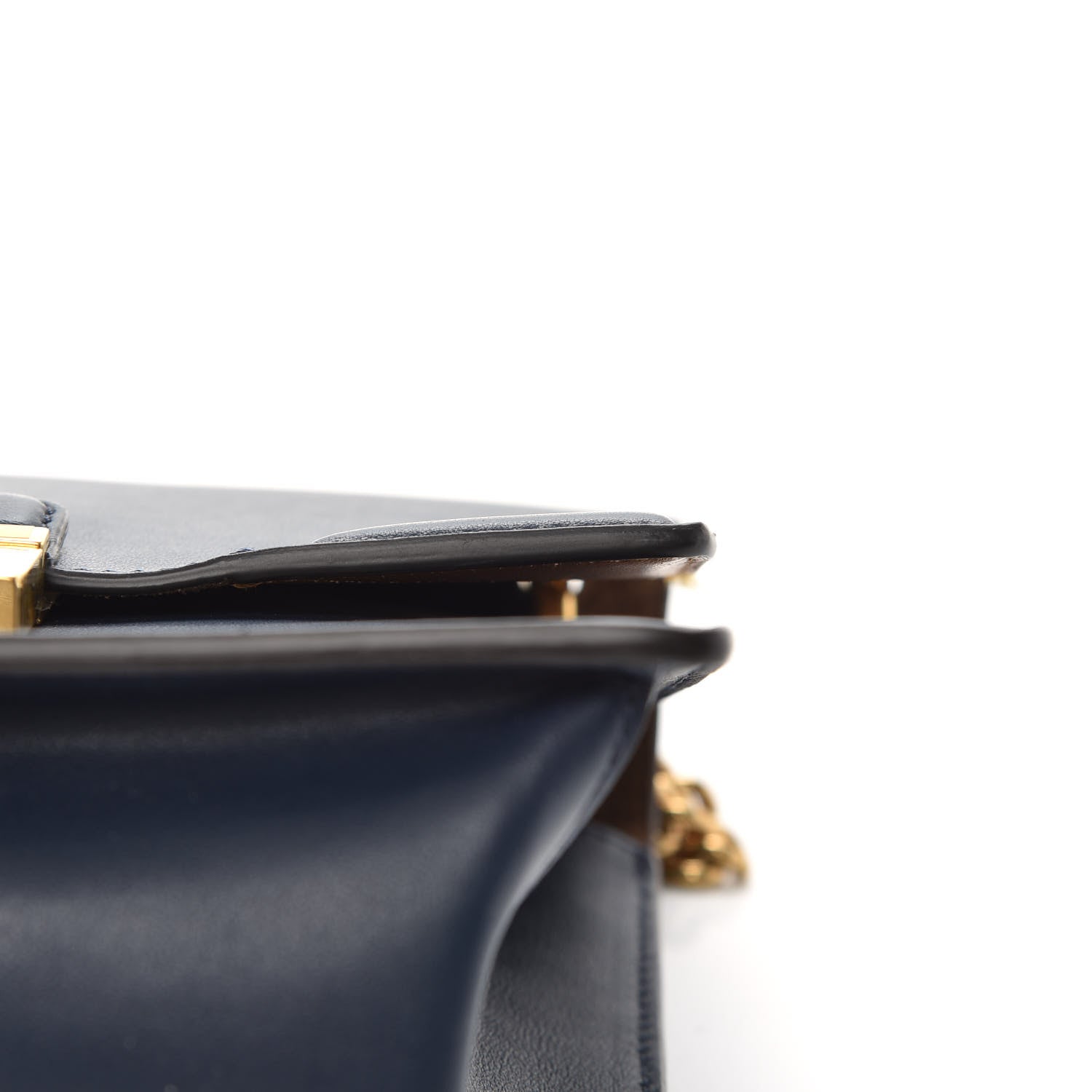 Fendi Vitello Grace Matte Small Kan U Shoulder Bag Midnight 11 of 11