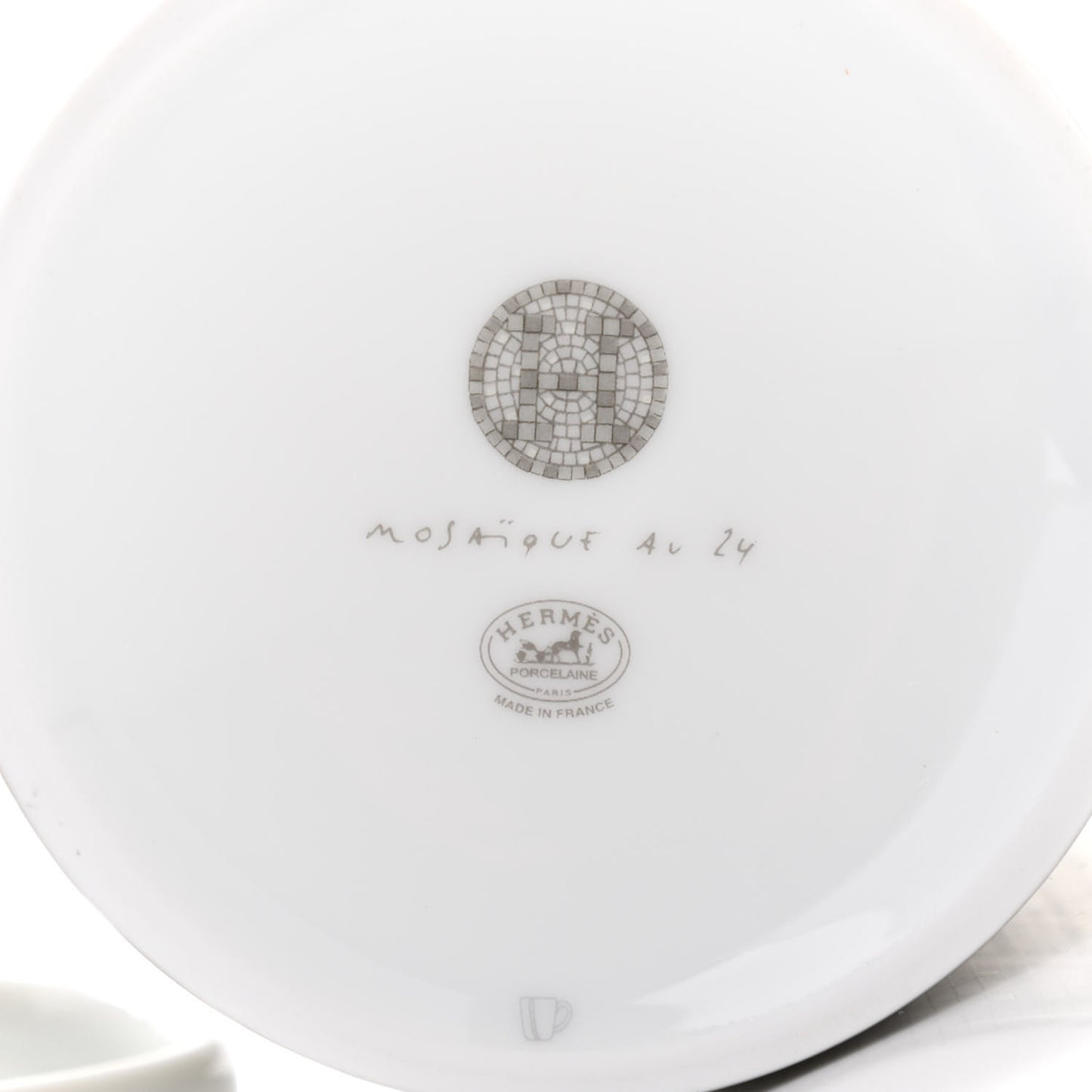 Porcelain Mosaique au 24 Mug Set of 2 Silver