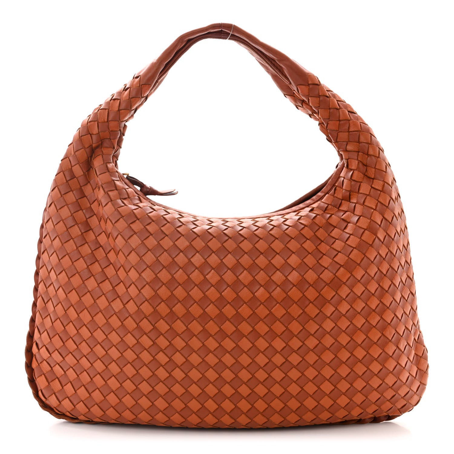 Bottega Veneta Nappa Intrecciato Bi-Color Medium Veneta Hobo Rust Clay 1 of 10
