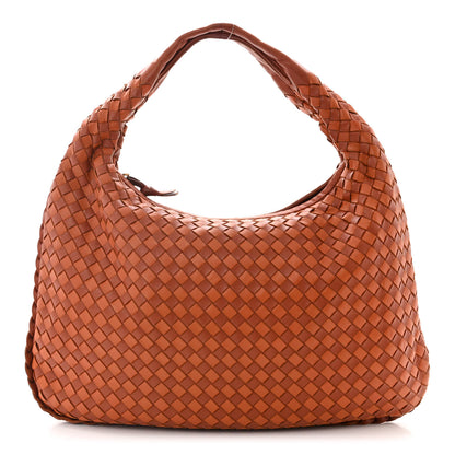 Bottega Veneta Nappa Intrecciato Bi-Color Medium Veneta Hobo Rust Clay 1 of 10