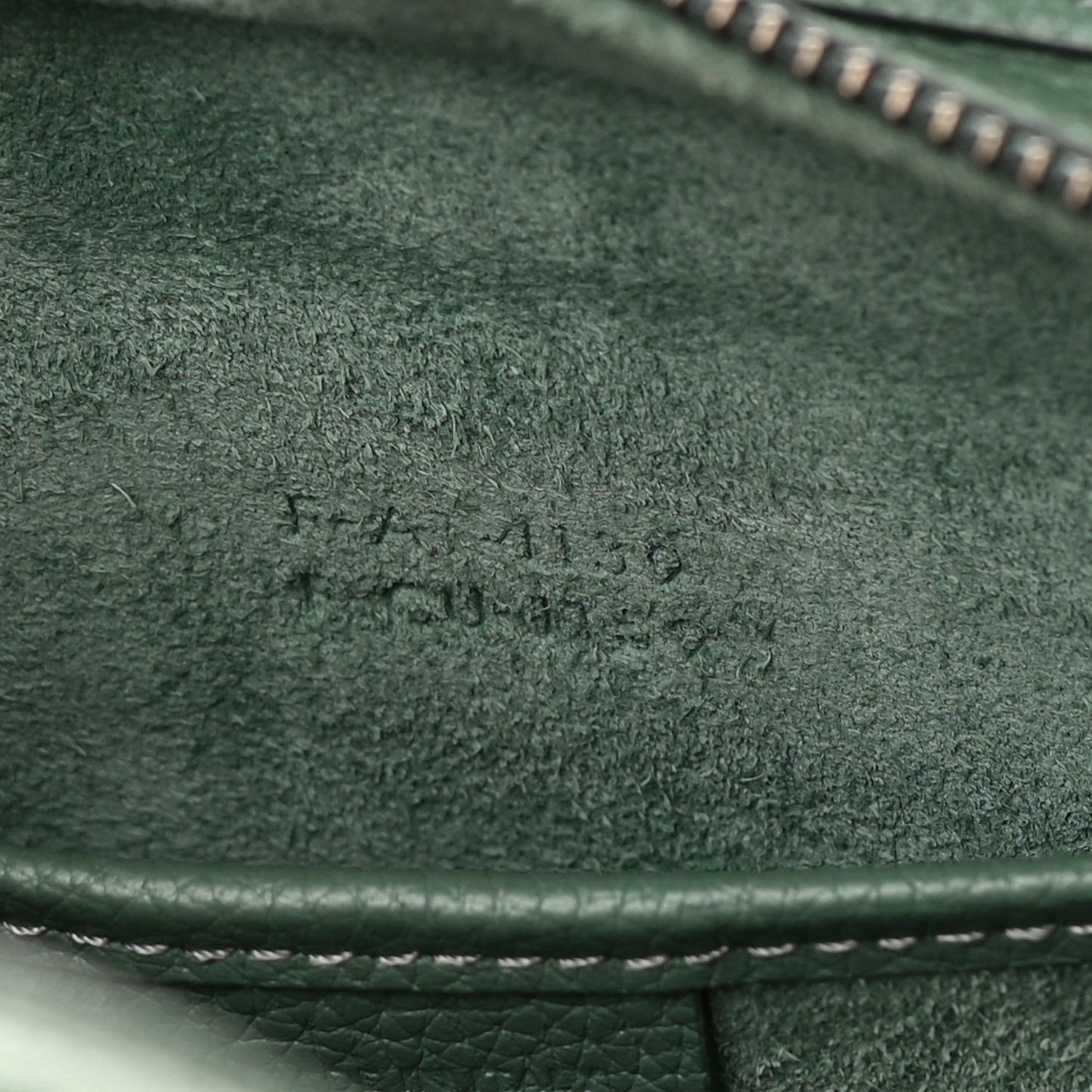 Drummed Calfskin Nano Luggage Celadon