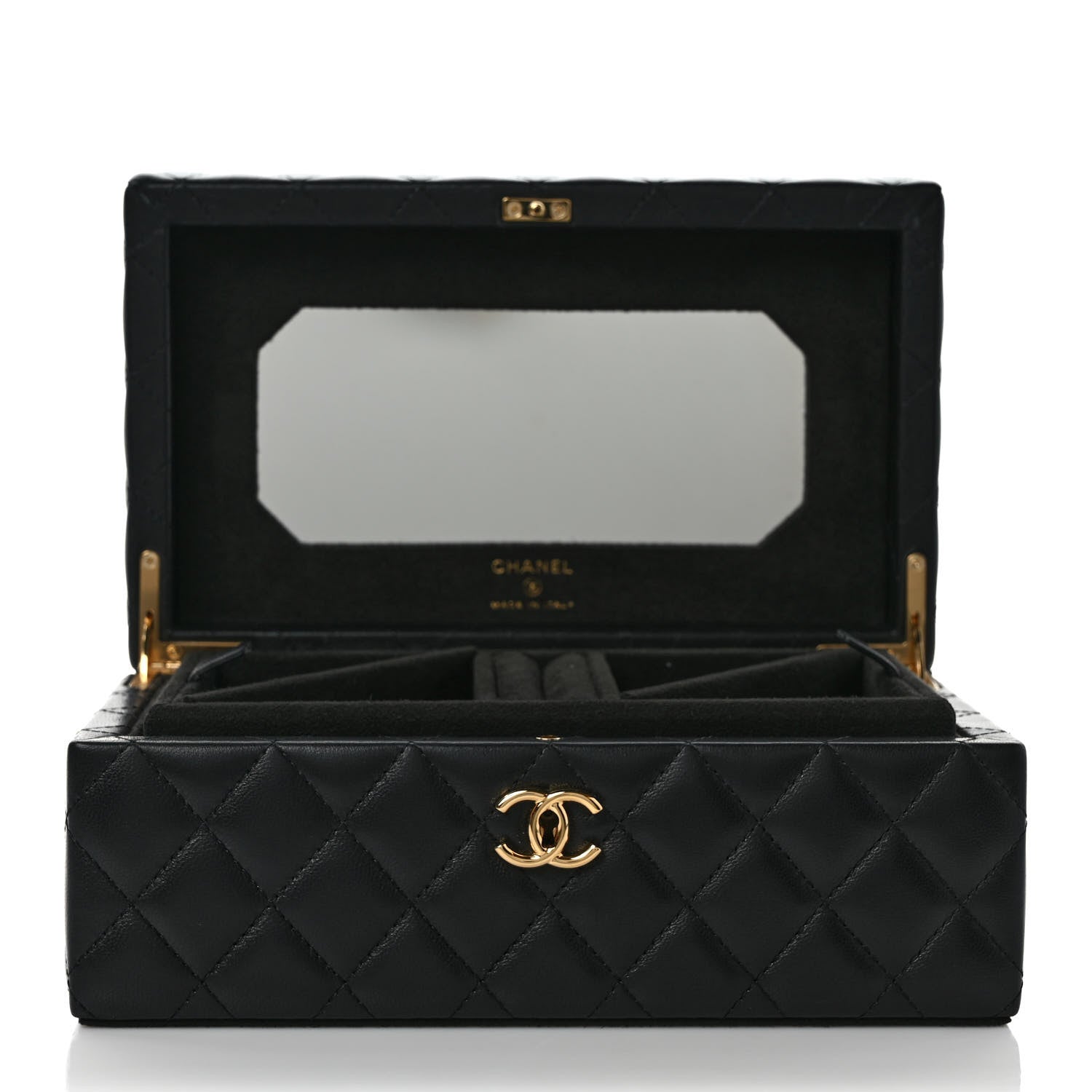 Chanel Lambskin Small Jewelry Box Black 5 of 7
