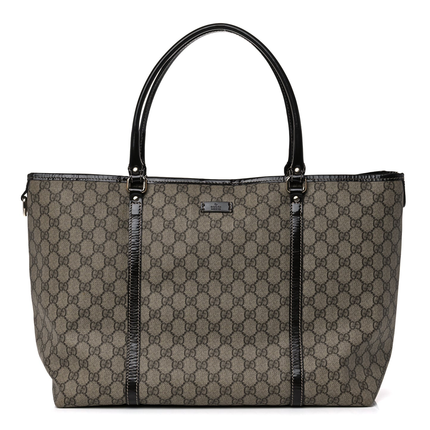 GG Plus Monogram Large Joy Tote Dark Brown