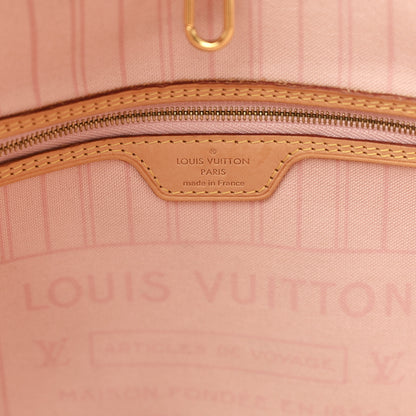 Louis Vuitton Damier Azur Neo Neverfull MM Rose Ballerine 8 of 13