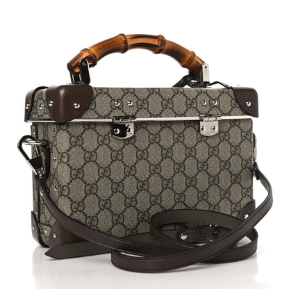 Gucci GG Supreme Monogram Globe-Trotter Beauty Case Brown 3 of 10