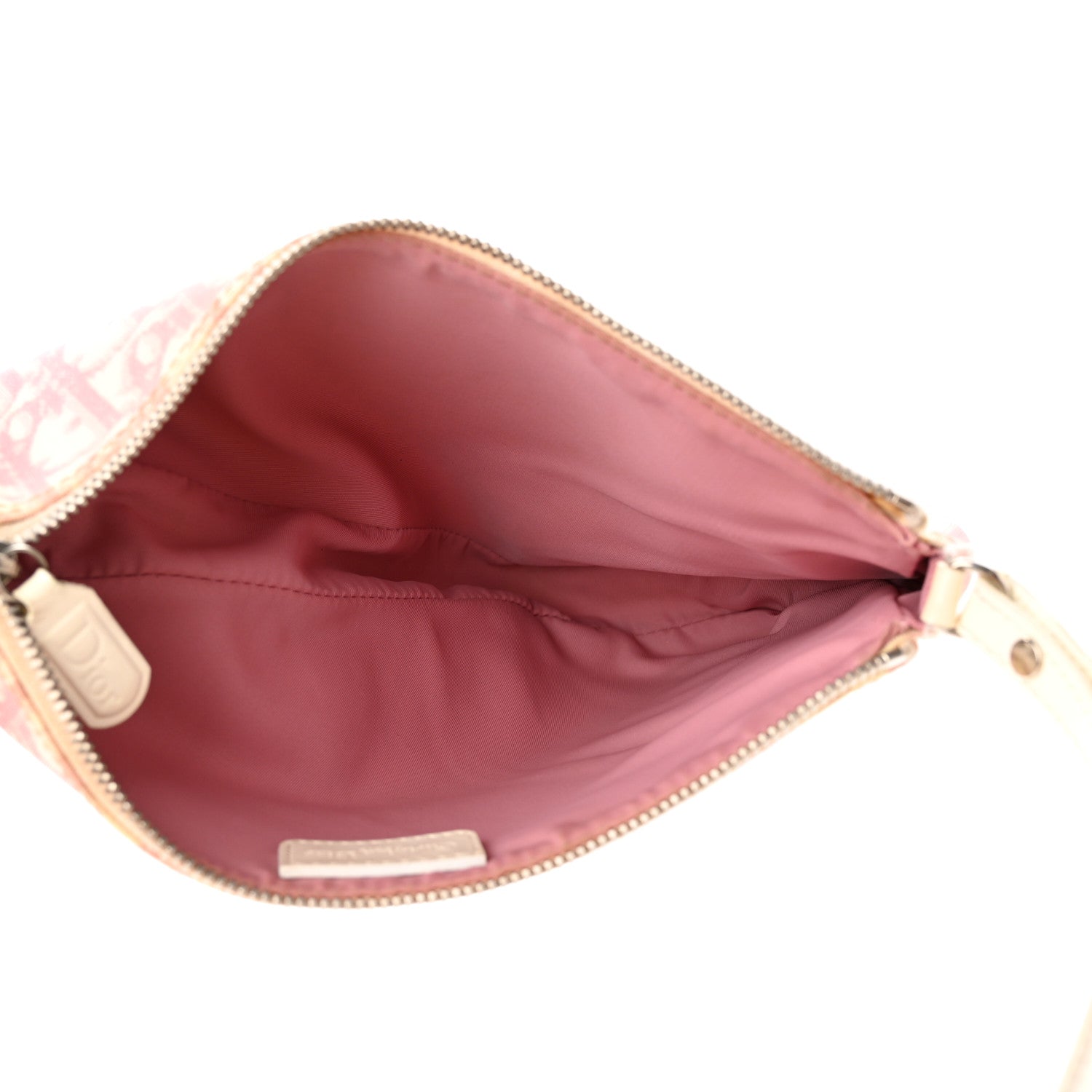 Christian Dior Monogram Mini Saddle Pochette Pink 5 of 15