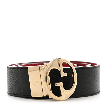 Gucci Calfskin 1973 Reversible Belt 85 34 Black Red 1 of 5