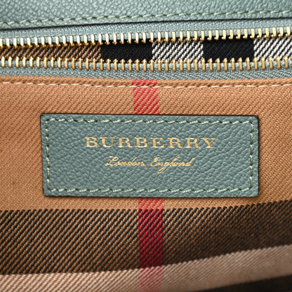 Burberry Soft Grain Calfskin Medium Buckle Tote Celadon Blue 6 of 10