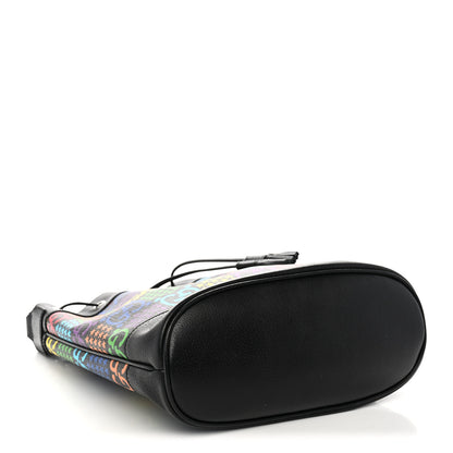 Gucci GG Supreme Monogram Psychedelic Bucket Bag Black 4 of 10