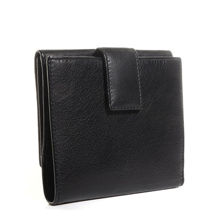 Saint Laurent Goatskin Belle de Jour French Wallet Black 3 of 8