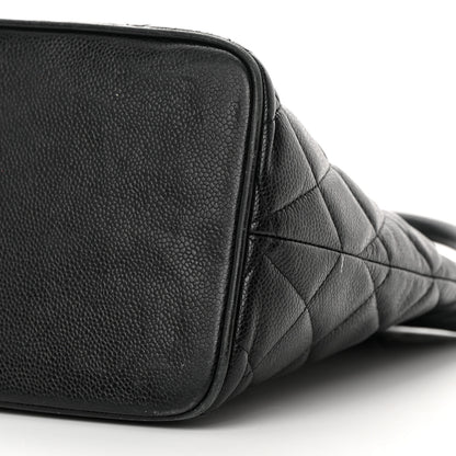 Chanel Caviar Quilted Medallion Tote Black 10 of 20