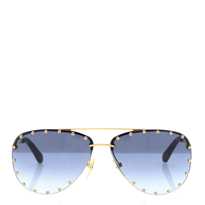 Louis Vuitton The Party Aviator Gradient Sunglasses Z2349U Blue 2 of 12