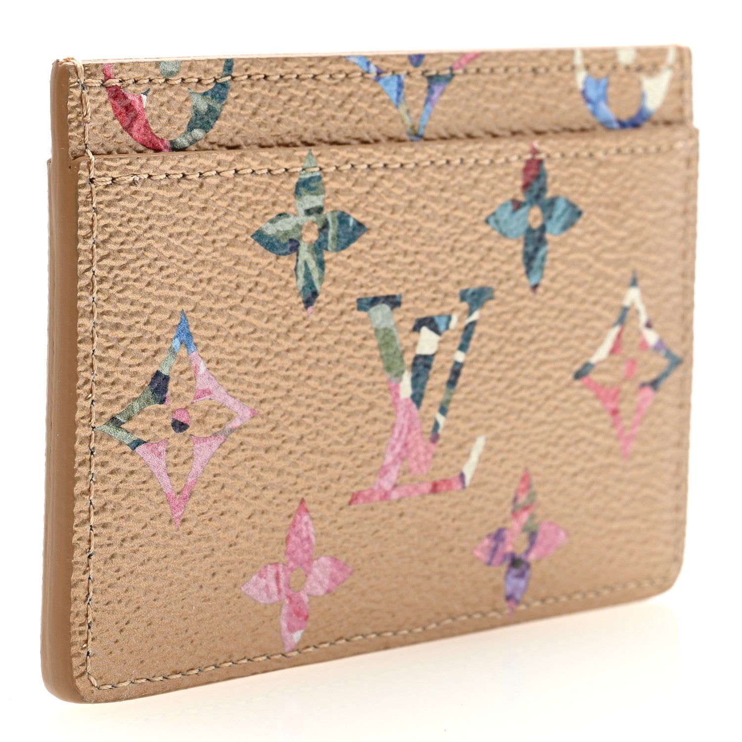 Louis Vuitton Metallic Monogram LV Garden Card Holder Gold 3 of 6