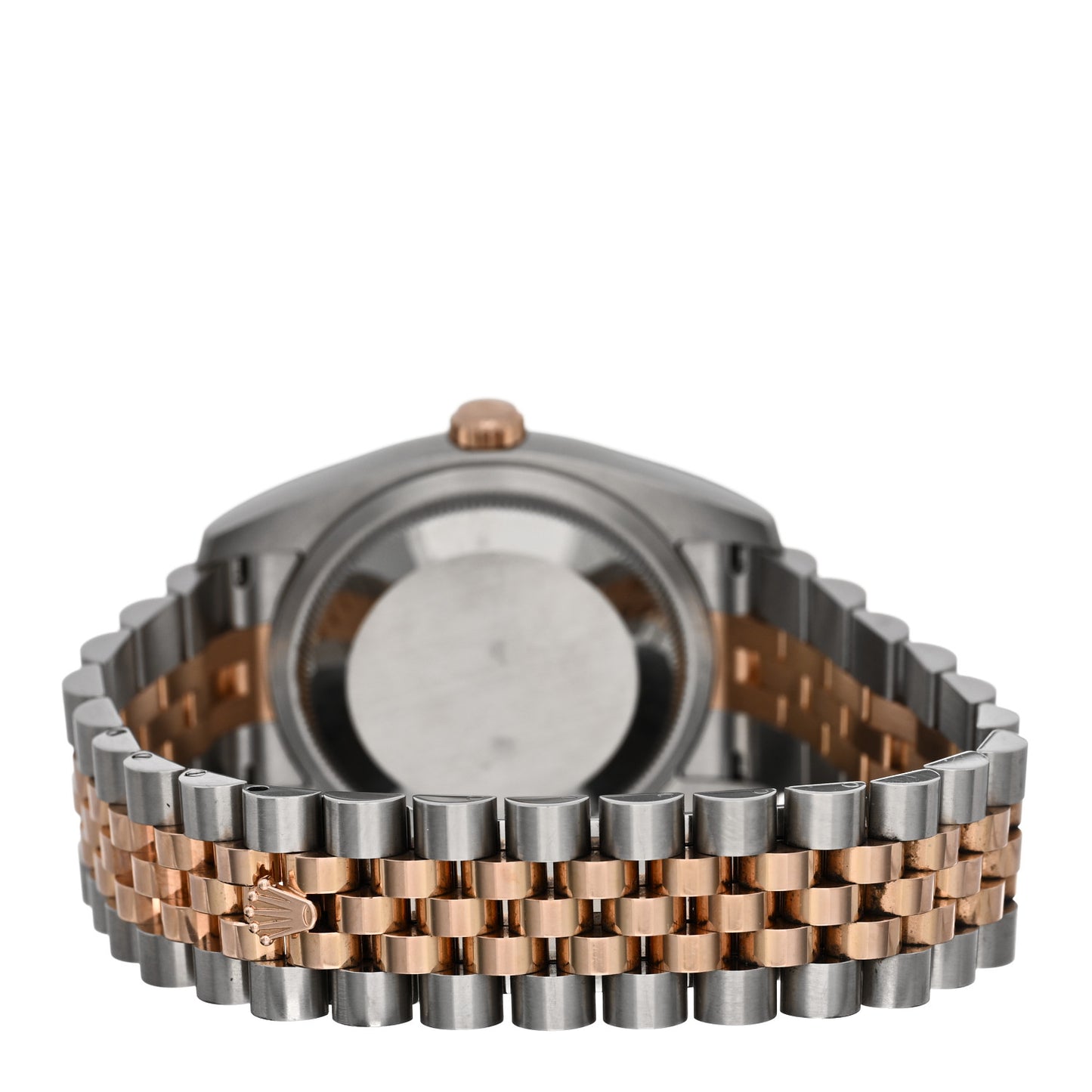 Stainless Steel 18K Everose Gold Diamond 36mm Oyster Perpetual Datejust Watch Silver 116231