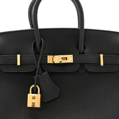 Hermes Togo Birkin 25 Black 8 of 13
