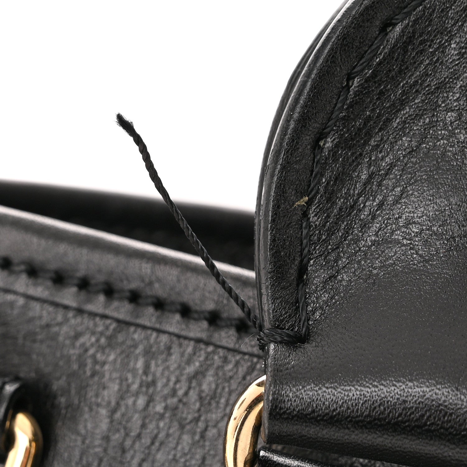 Burberry Calfskin Medium Whipstitch Tote Black 12 of 14