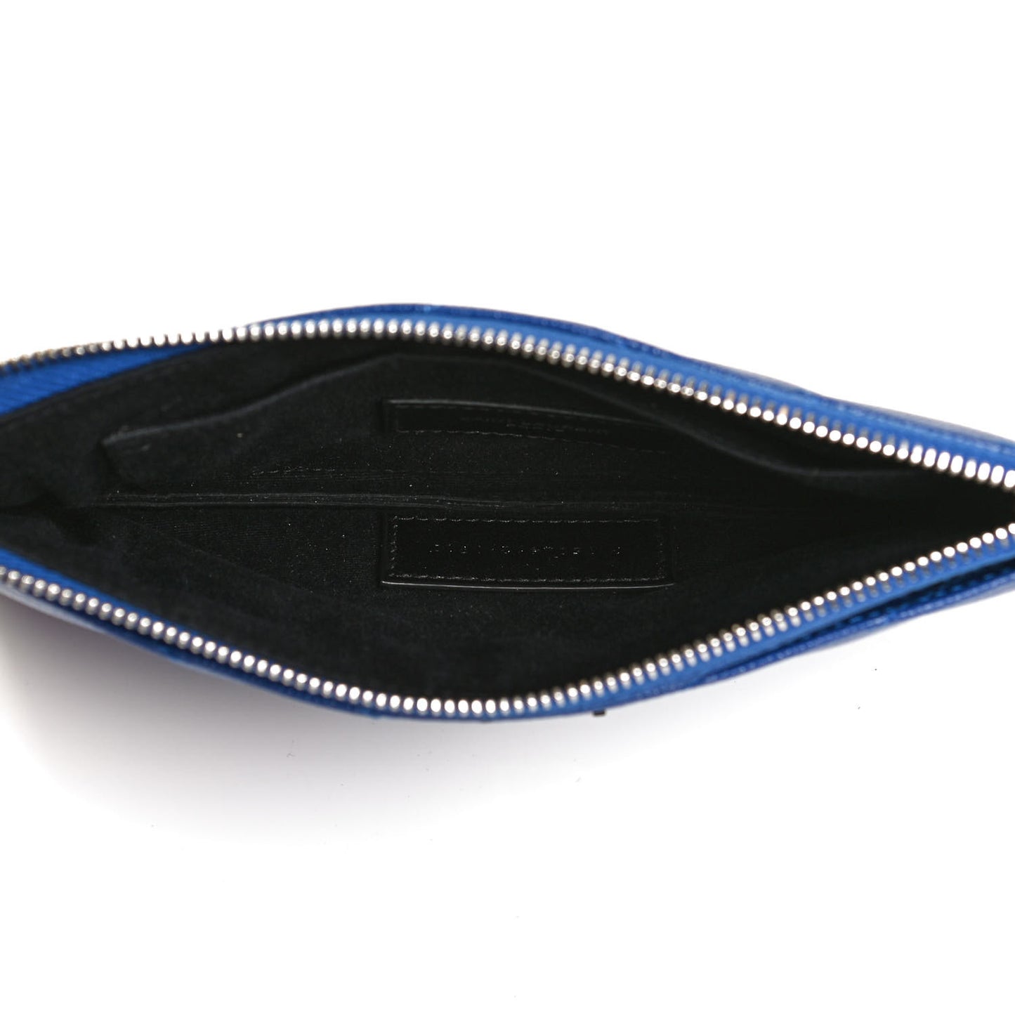 Grain De Poudre Chevron Monogram Bill Pouch Blue