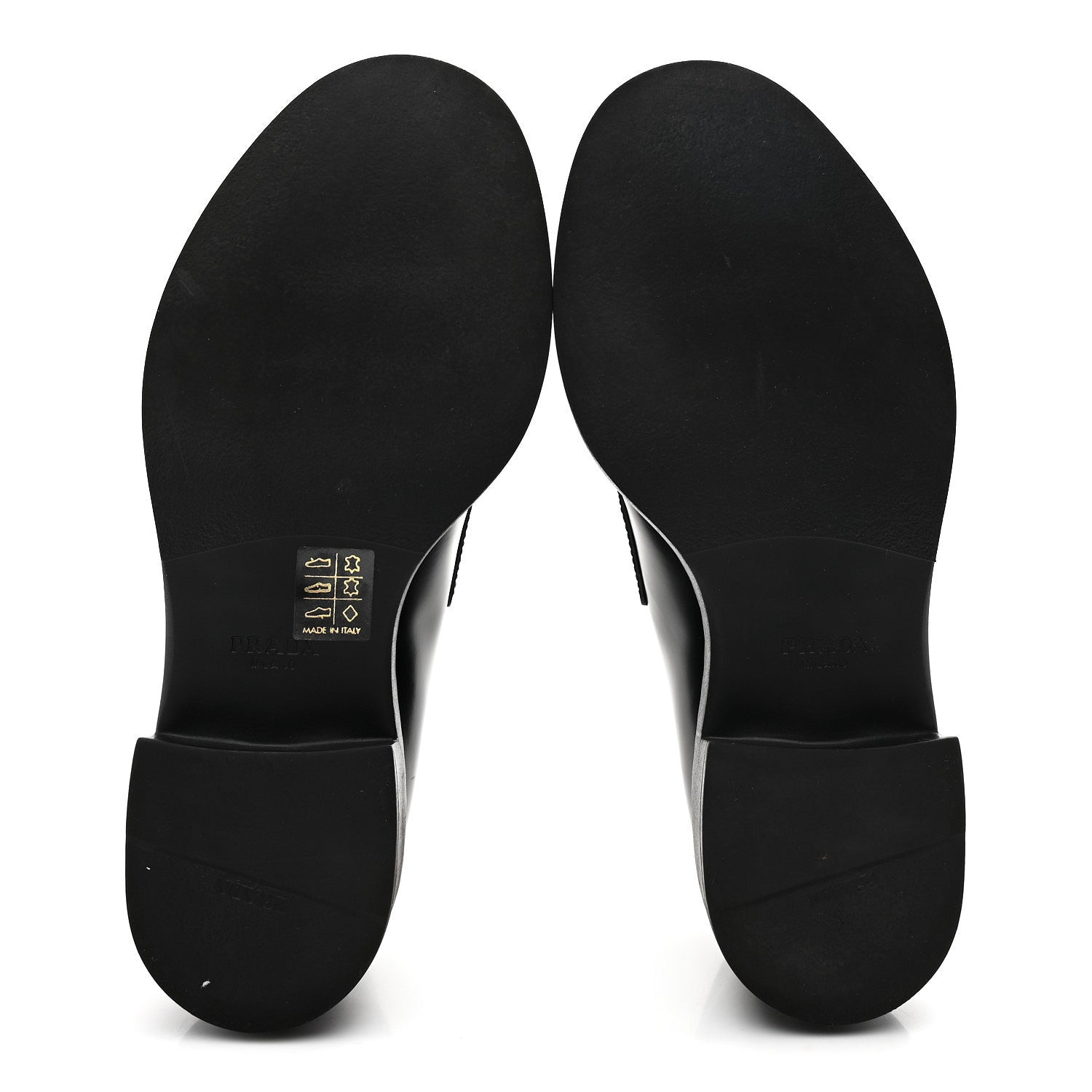 Prada Spazzolato Metal Triangle Logo 50mm Loafers 36 Black 6 of 10