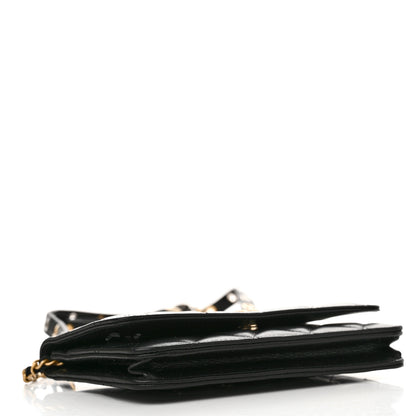 Chanel Goatskin Quilted Quilted Like A Wallet Wallet On Chain WOC Black 4 of 12