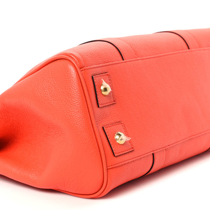 Mulberry Shiny Grain Bayswater Coral Orange 8 of 9