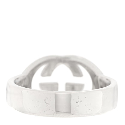 Gucci Sterling Silver Interlocking G Ring 54 7 3 of 4