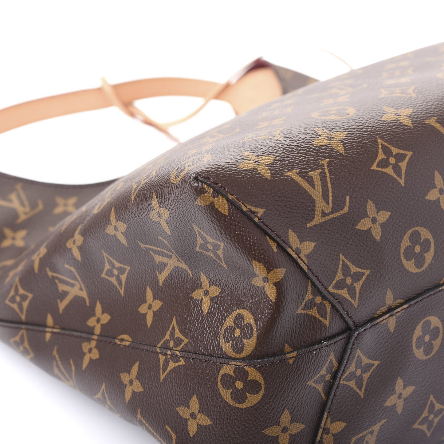 Monogram Flower Hobo Beige