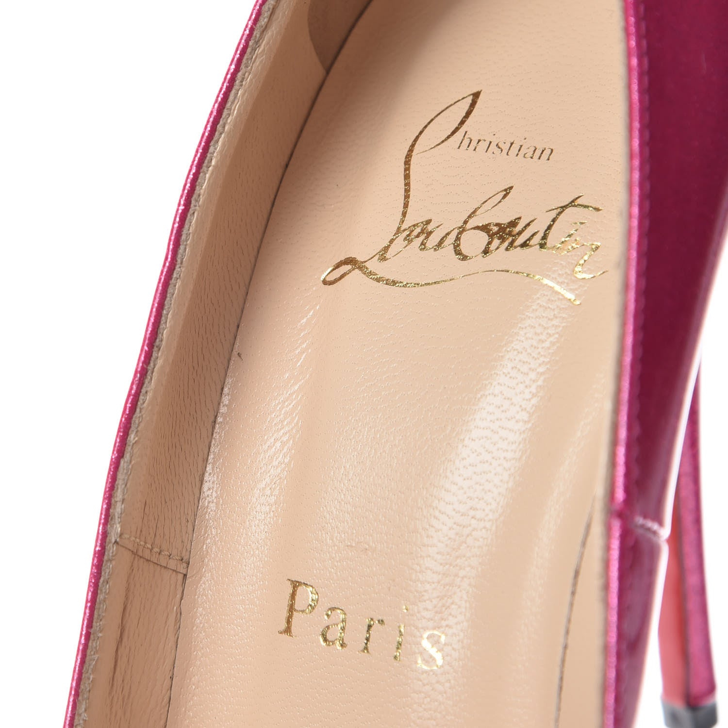 Christian Louboutin Patent Glitter 100 Pumps 37 Pink 8 of 11