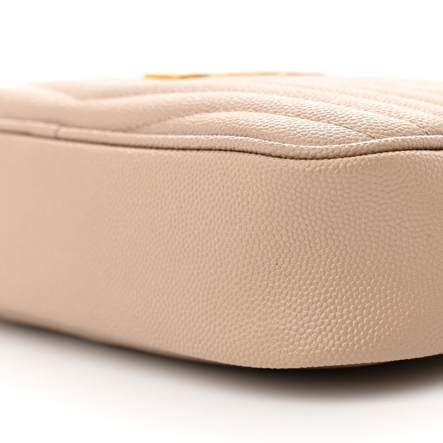 Saint Laurent Grain De Poudre Matelasse Monogram Mini Lou Camera Bag Dark Beige 10 of 11