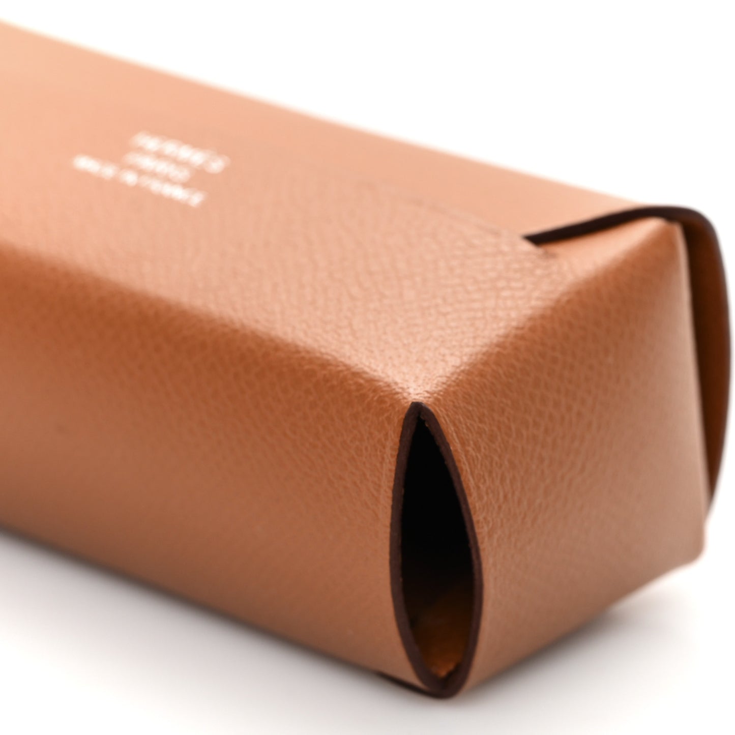 Grained Madame Calfskin Lipstick Case with Mirror Gold