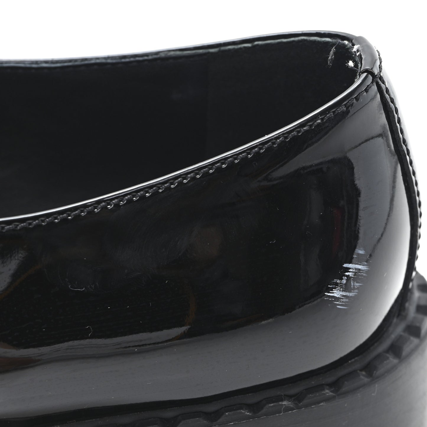 Vernice Triangle 50mm Loafers 39.5 Black