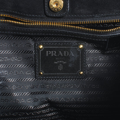 Prada Eco Lapin Faux Fur Handbag Black 6 of 9