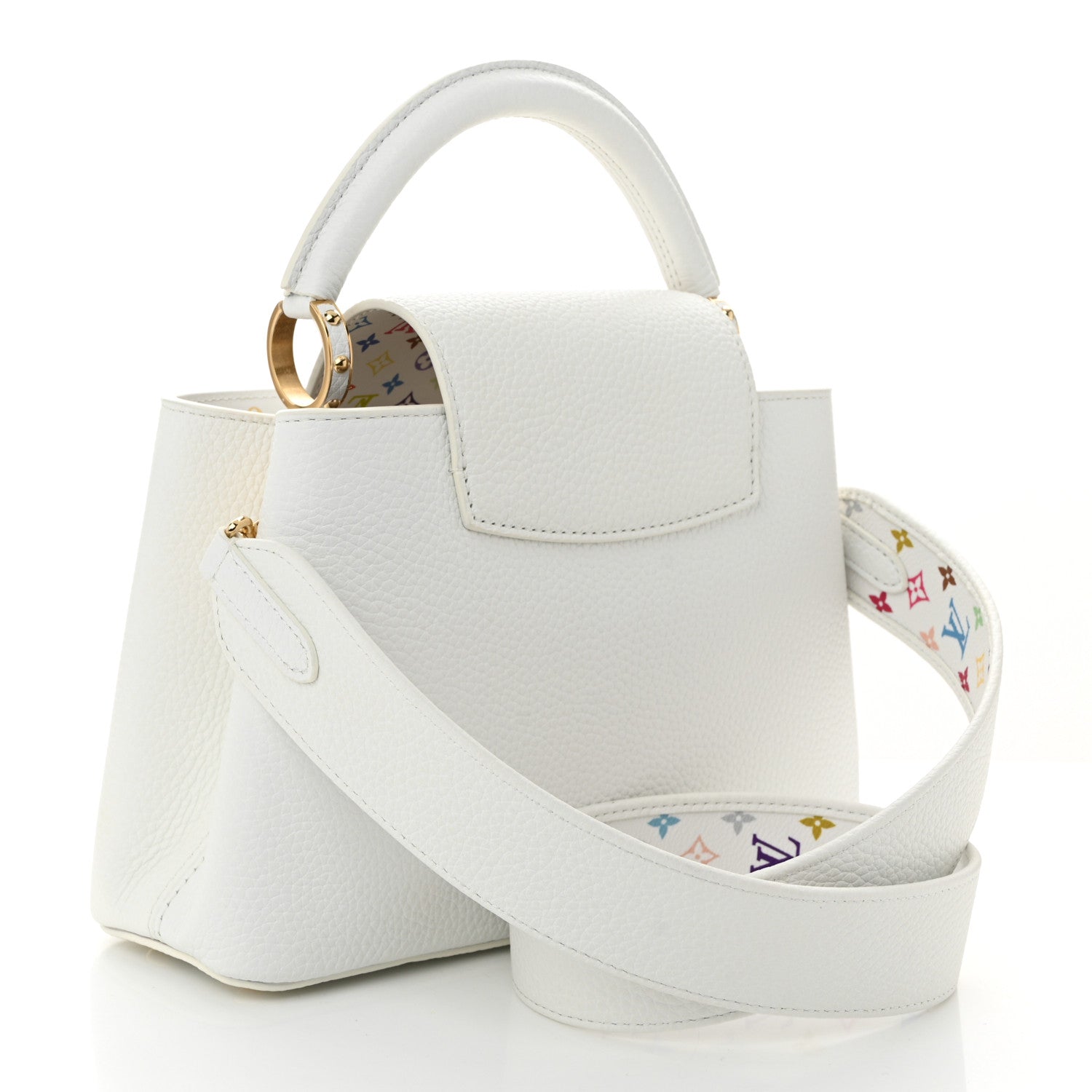 Louis Vuitton LV X TM Taurillon BB Capucines  Blanc 3 of 9