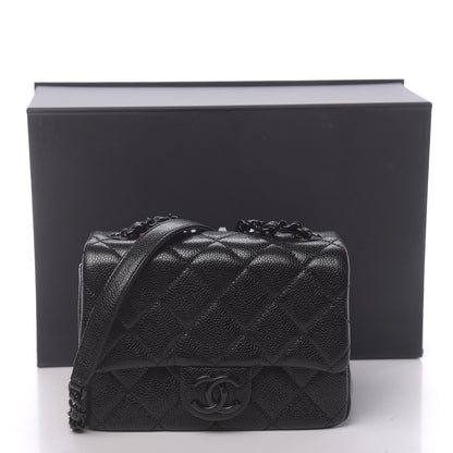 Chanel Caviar Quilted Incognito Mini Square Flap Black 11 of 11