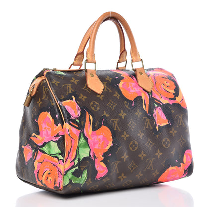 Louis Vuitton Monogram Roses Speedy 30 3 of 15