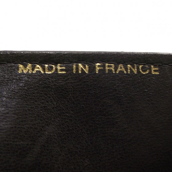 Lambskin Medium Flap Dark Brown