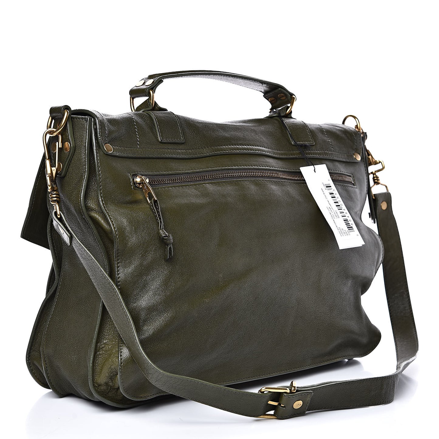Lambskin Large PS1 Satchel Military