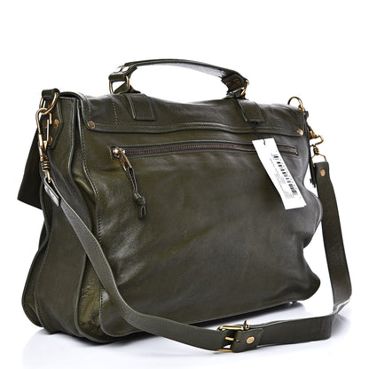 Proenza Schouler Lambskin Large PS1 Satchel Military 3 of 11