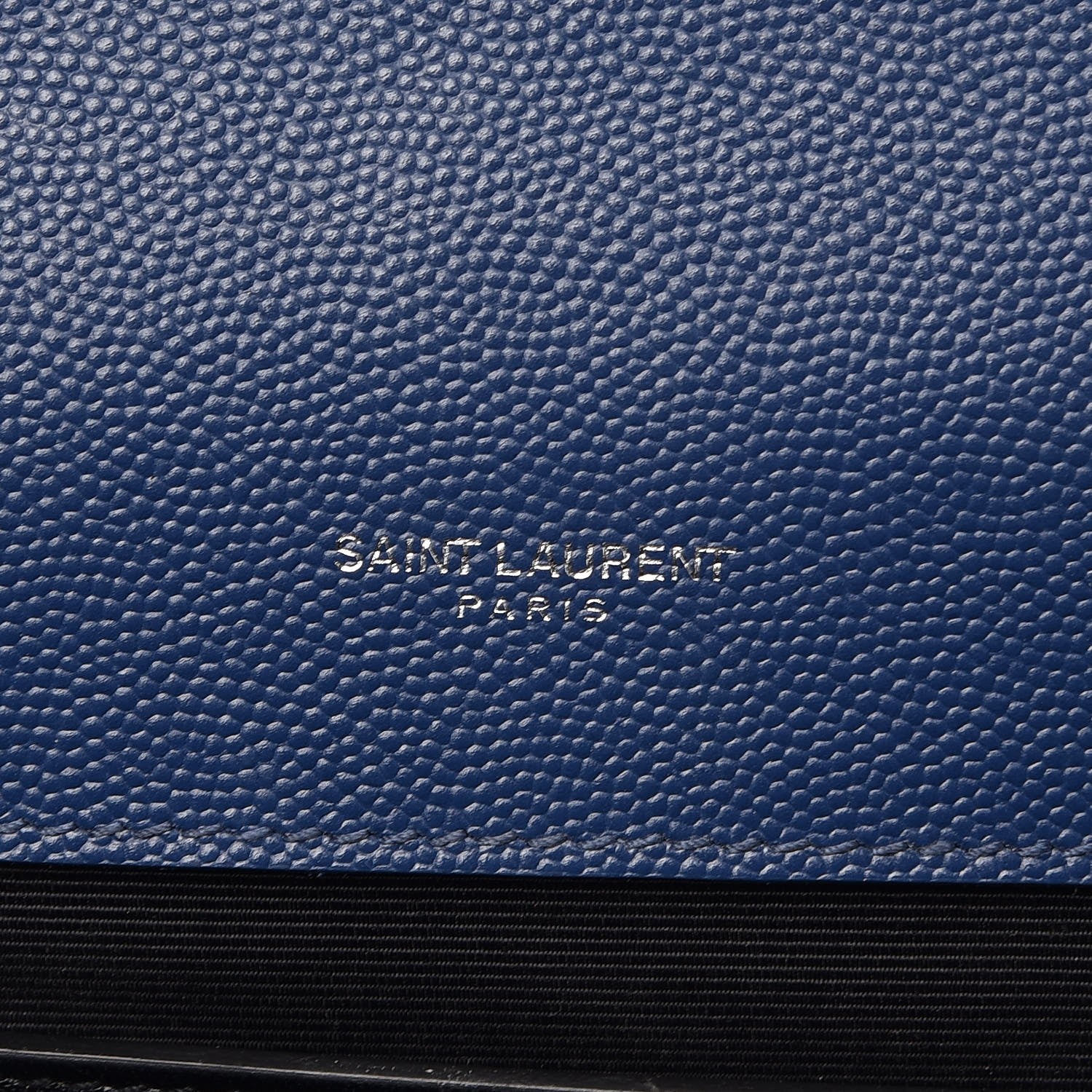 Saint Laurent Grain De Poudre Textured Mixed Matelasse Triquilt Medium Monogram Satchel Denim 8 of 9