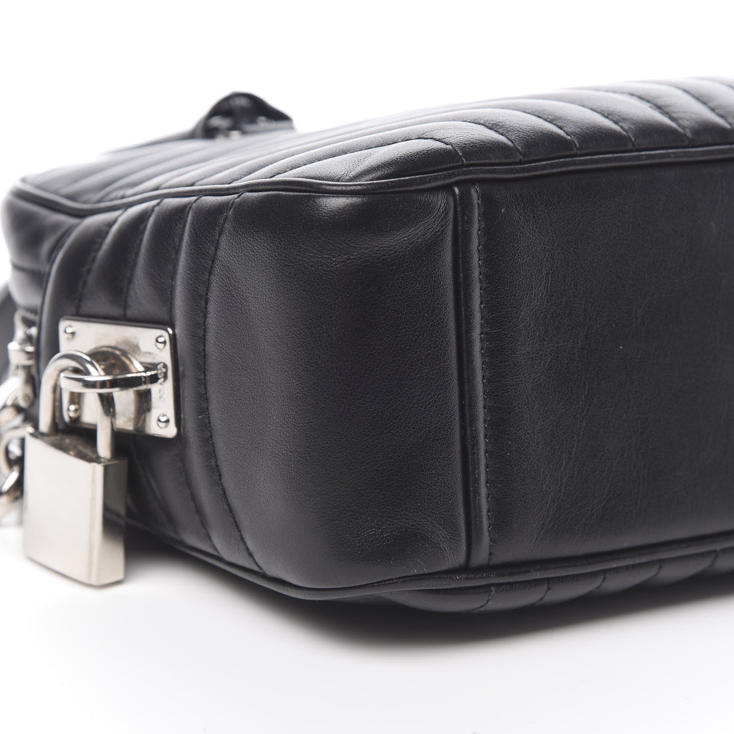 Prada Soft Calfskin Impunture Diagramme Top Handle Crossbody Bag Black 9 of 11