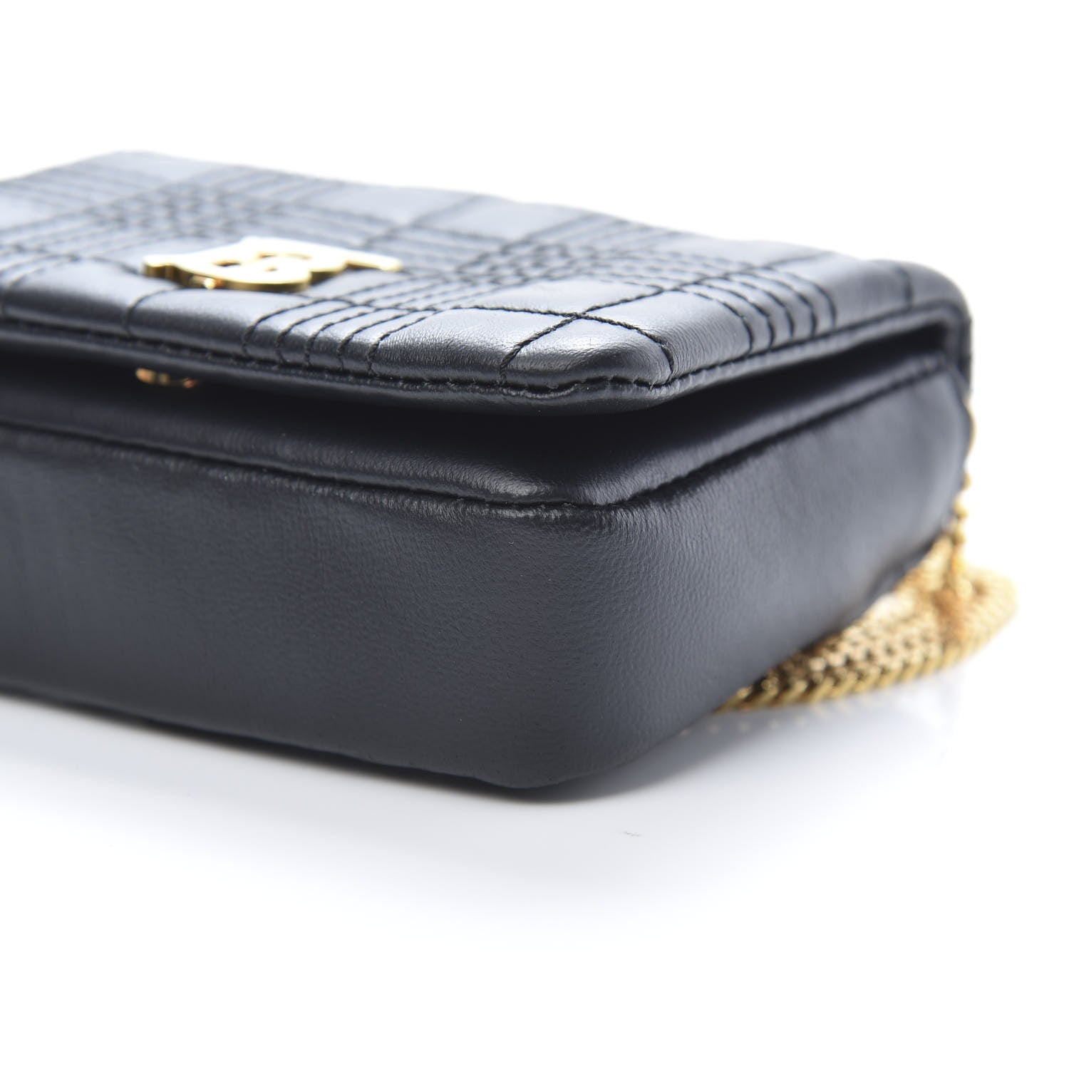 Burberry Lambskin Quilted Micro Lola Bag Black 9 of 10