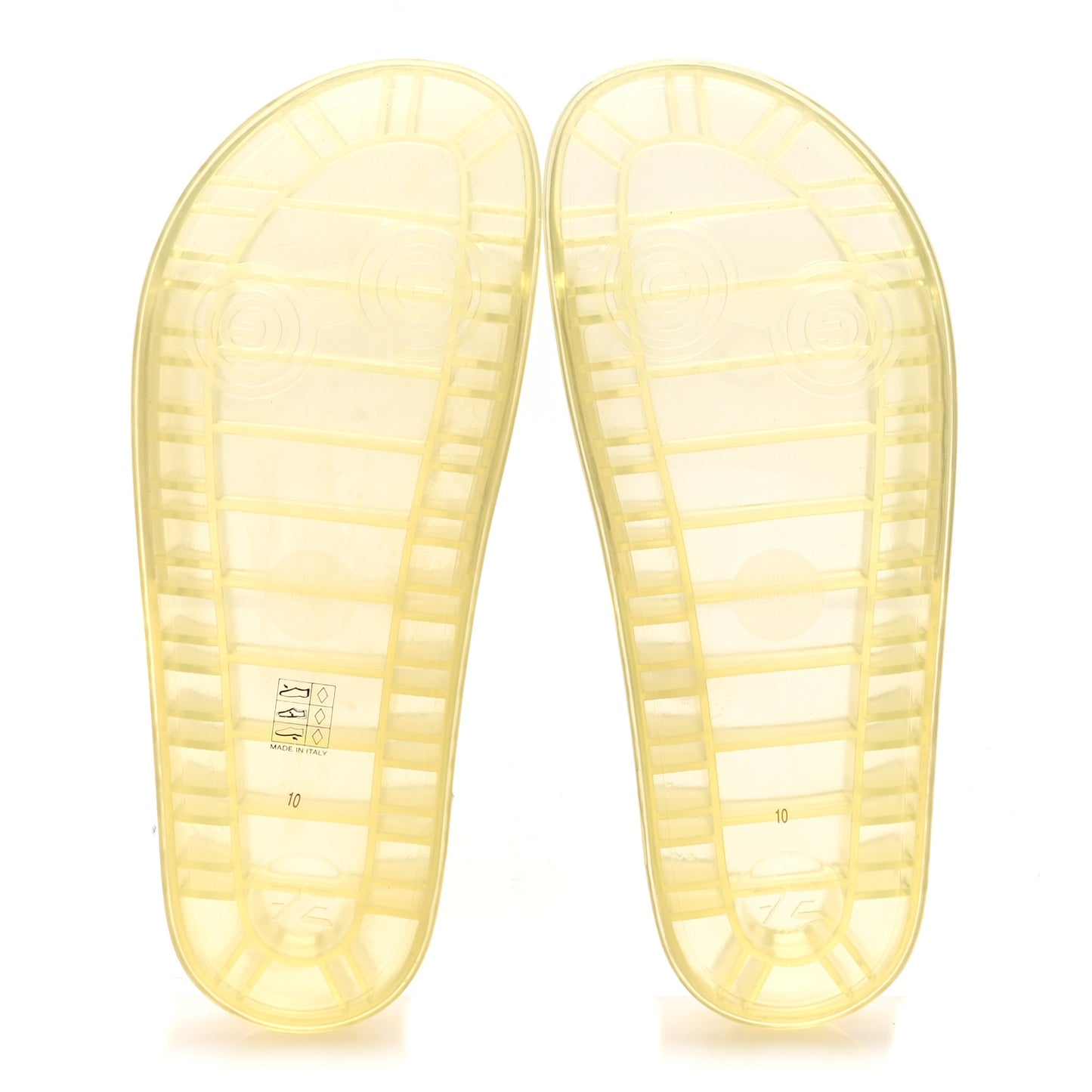 Rubber Mens Pursuit Slide Sandals 10 Transparent