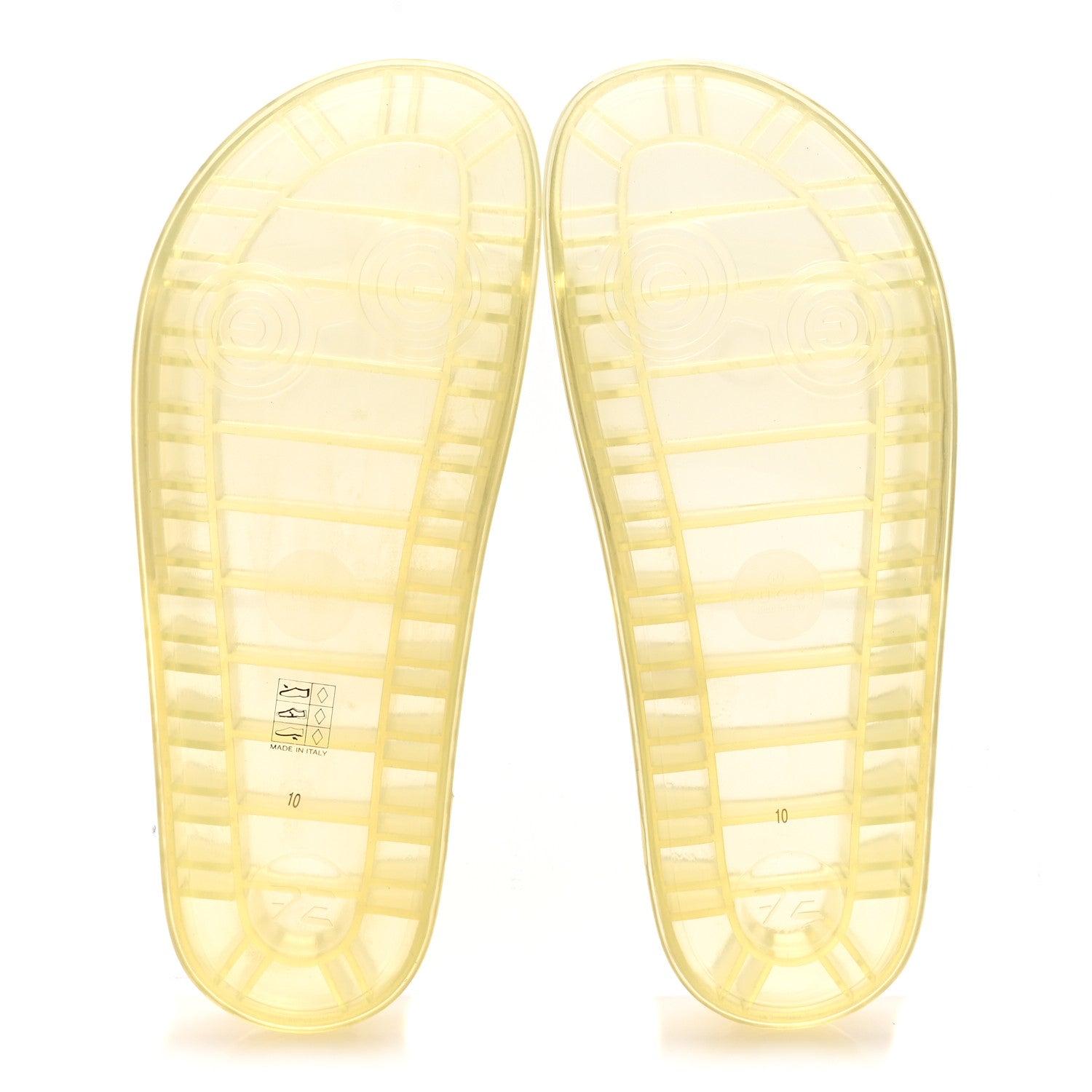 Gucci Rubber Mens Pursuit Slide Sandals 10 Transparent 6 of 8
