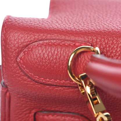 Hermes Togo Kelly Retourne 28 Rouge Casaque 29 of 37