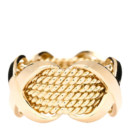 Tiffany 18K Yellow Gold Schlumberger Rope Six Row X Ring 47 4 3 of 4