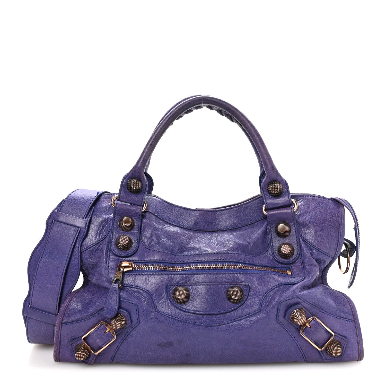 Balenciaga Agneau Giant 21 Rose Gold Hardware City Bleu Lavande 1 of 12