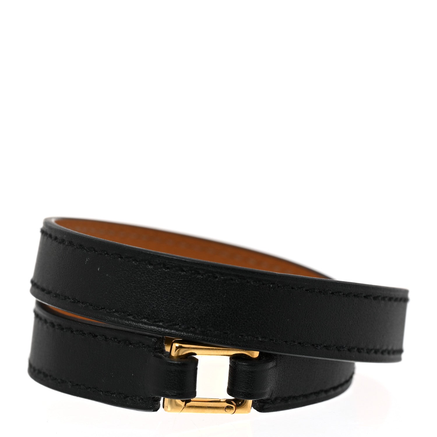 Hermes Swift Rivale Double Tour Bracelet M Black 3 of 6