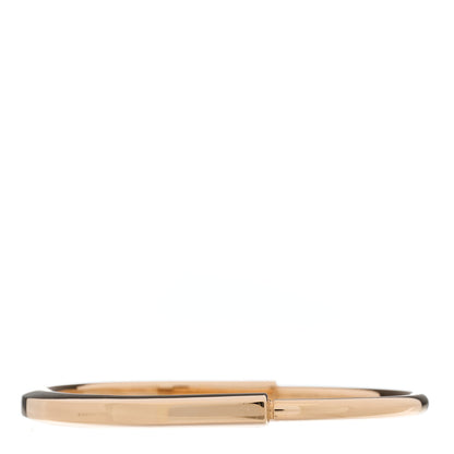 Tiffany 18K Rose Gold Tiffany Lock Bangle Bracelet 1 of 7