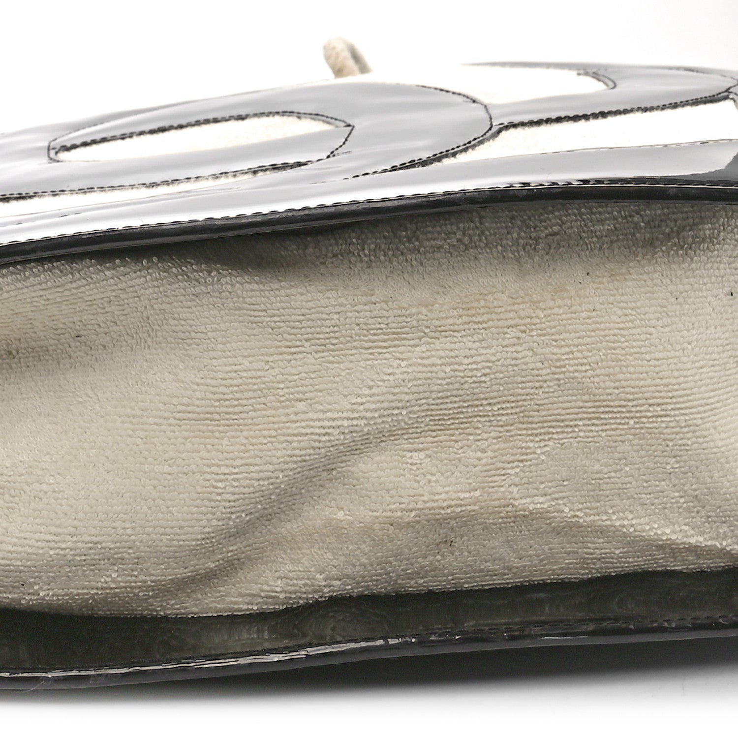 Chanel Patent Terry Ocean Drive Shoulder Bag Black White 9 of 10