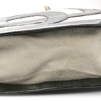 Chanel Patent Terry Ocean Drive Shoulder Bag Black White 9 of 10